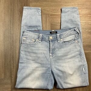 Y2K‎ True Religion Jennie Curvy Jeans Women 29 Light Wash Mid Rise Super Skinny